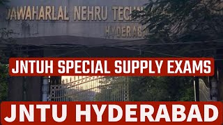 JNTUH SPECIAL SUPPLY EXAMSjntuhyderabad [upl. by Blanch]