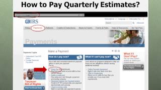 How to Pay Quarterly Estimates Online [upl. by Erreid411]