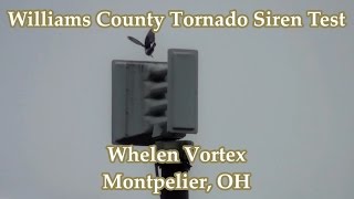 Montpelier OH Whelen Vortex Siren Test 10515 [upl. by Tybi]