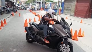 test drive ng Kymco AK 550 Premium solid ganda rider kymcoak550 [upl. by Fabiolas]