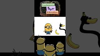 Mini Crewmate Kills Fundanental Paper Education  Banana  Among Us amongusanimationmeme [upl. by Sirois]