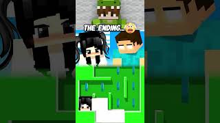 MAZE CHALLENGE With HEROBRINE and SADAKO vs ENTITY minecraft shorts [upl. by Odilia]