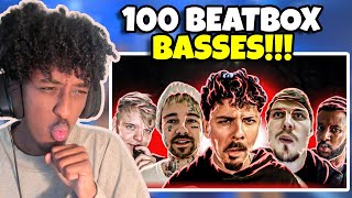 100 Beatboxers SHOW Their BASSIEST BEAT  YOLOW Beatbox Reaction [upl. by Nehemiah]