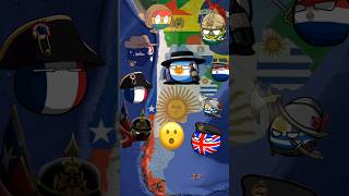 FRONTERAS ARGENTINAS countryballs mapa historia paises historia [upl. by Yasnyl838]