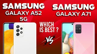 Samsung Galaxy A52 5G vs Samsung Galaxy A71 [upl. by Airbma]