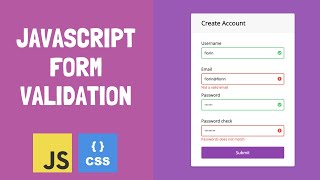 JavaScript Clientside Form Validation [upl. by Aimak]