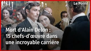 Mort dAlain Delon  15 chefsd’œuvre dans une incroyable carrière [upl. by Albers949]