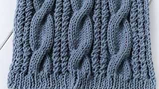 How to knit a cable scarf [upl. by Fifine]