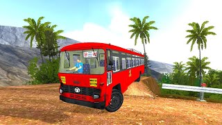 MSRTC Bus On Offroad Map Mod  Bus Simulator Indonesia  Bussid [upl. by Melba]