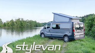 Van aménagé Stylevan EQUINOX II avec lit permanent la nouvelle vidéo 2022 en description 👇 [upl. by Leind341]