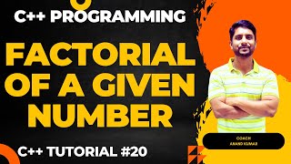 Factorial of a Given Number  Using While and For Loop  C Programming  In Hindi [upl. by Amoeji159]