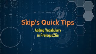 SQT 019 Adding Vocabulary in Proloquo2Go [upl. by Ayit]