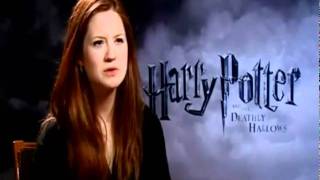 Bonnie Wright  Deathly Hallows Part I Interview 2 [upl. by Ynohtnaluap238]