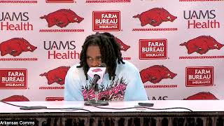 Keyon Menifield Jr says Arkansas quotquitquot in second half vs Auburn [upl. by Arraes]