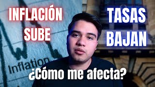 INFLACIÓN SUBE y Banxico baja tasa de INTERÉS ¿Cómo te afecta [upl. by Illak704]