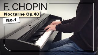 F Chopin Nocturne Op48 no1  pianoteq [upl. by Llerraf]