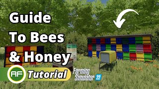 Guide To Bees and Honey In Farming simulator 22 [upl. by Zorine]