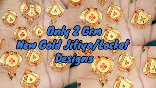 Latest 2gm Gold Jitiya Pandent Collaction Gold Jitiya Design [upl. by Olimpia835]