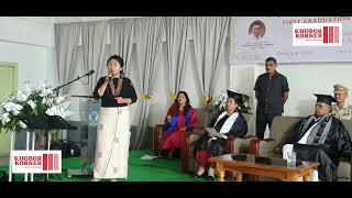 OCK Assistant Professor Dzüzienuo live during 1st Graduation Day of Oriental College Kohima [upl. by Dawn323]