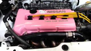 Nissan March Swap SR20DE 馬曲改SR20DE引擎試發動 [upl. by Crean198]