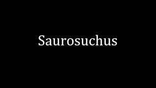 How to pronounce Saurosuchus [upl. by Eniamret]