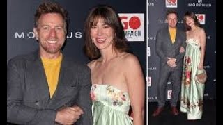 Ewan McGregor cozies up to elegant wife Mary Elizabeth Winstead 39 as they attend Go Gala 2024 [upl. by Hike]