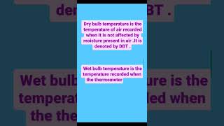 Dry amp Wet bulb temperatureshortsvideoeducationshortsfeedrefrigerationphysicstechtechnology [upl. by Ardnnaed463]