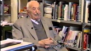 Dr Simon Wiesenthal being interviewed during the Vienna Peace Summit 1999 part 1 [upl. by Uzzial]