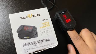 Zacurate Pro Series 500DL Pulse Oximeter [upl. by O'Carroll]