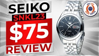 75 Stunner Best Auto Under 100 Seiko SNKL23 Full Review [upl. by Naitsabas]