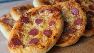 Bifi Mini Pizzen Selber Machen Rezept  Homemade Bifi Mini Pizzas Recipe  ENG SUBS [upl. by Bussey]