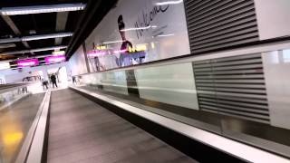 Walking by London Heathrow Airport Conveyor Belt [upl. by Aztilem]