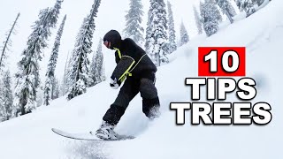 10 Tips to Snowboard Better in Trees [upl. by Aivlys]