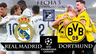 EN VIVO REAL MADRID VS BORUSSIA DORTMUND FECHA 3 UEFA CHAMPIONS LEAGUE 22102024 [upl. by Halet]