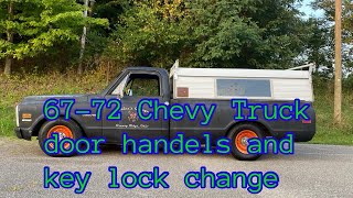 The 71 C10 gets new door handles and all new key locks [upl. by Florrie849]