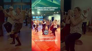 BAVARIAN LINE DANCE amp BAILA BAVARIA SOCIAL DANCE SALSA amp SCHUHPLATTLER salsadancing linedance [upl. by Nalo]