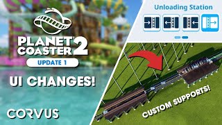 NEW FEATURES amp FIXES Planet Coaster 2 Update 1 [upl. by Llirred]