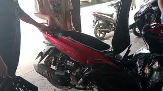 honda airblade 150 check engine problem pabalik balik [upl. by Airitac]