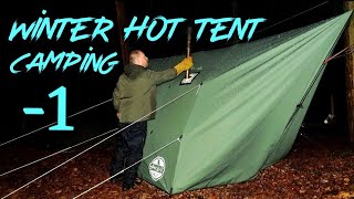 Hot tent water camping  pomoly canvas hammock hot tent shelter  Lonewolf902 [upl. by Kreit356]