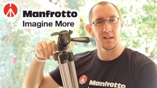 Manfrotto MK394H Aluminum Tripod Review PhotoVideo [upl. by Ynohtnael837]