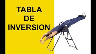 Tratamiento de Hernia Discal y Ciatica Con Tabla de Inversion y Traccion Lumbar [upl. by Nomolas754]