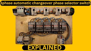 How to Wire a 3Phase Automatic Changeover Phase Selector Switch  StepbyStep Guide Wiring diagram [upl. by Niawat]