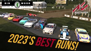 The Best Runs from BinWood Festival of SimRacing 2023 Pure Audio Replays [upl. by Ignacia]