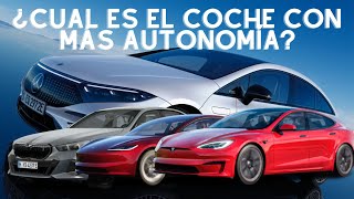 TOP 10 COCHES ELÉCTRICOS CON MÁS AUTONOMÍA DE 2024 [upl. by Lleoj]