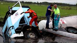 Vrachtwagen te water A2 Vinkeveen [upl. by Hosbein]