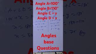 maths shorts video angles base question [upl. by Nelad]