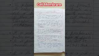 Notes The fundamental unit of life Cell cellmembrane plasmamembrane plasmalemma Class IXth song [upl. by Groh]