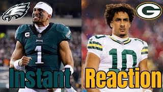 Packers vs Eagles Instant Reaction [upl. by Leiand]