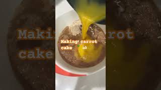 Baking carrot cake🧡 baking cake fypシ゚viral fyp [upl. by Hammerskjold422]