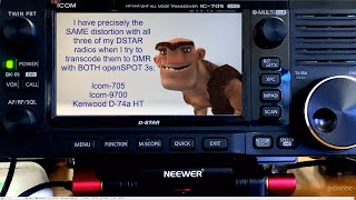 Distorted Transmit Audio openSPOT3 Transcoding From DSTAR to DMR  SharkRF openSpot 3 Hotspot [upl. by Elsinore]